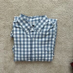 JCrew Mercantile Men's Blue Checkered Shirt - M